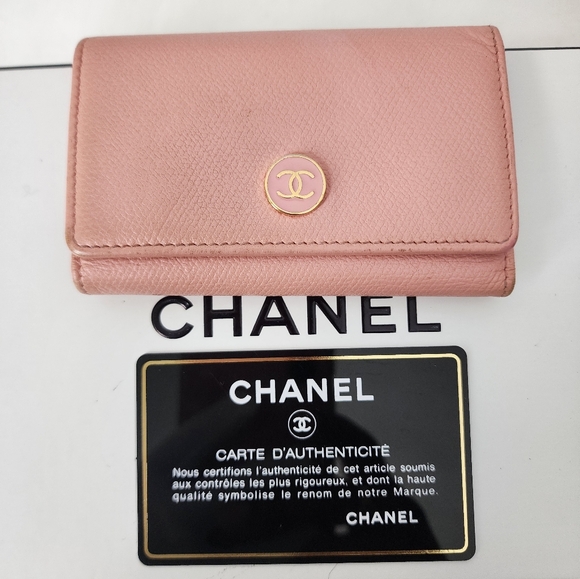 Auth Chanel CC Pink Key Case - Picture 2 of 9